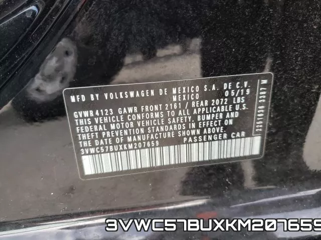 3VWC57BUXKM207659 фото 2