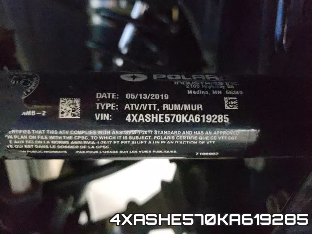 4XASHE570KA619285 фото 2
