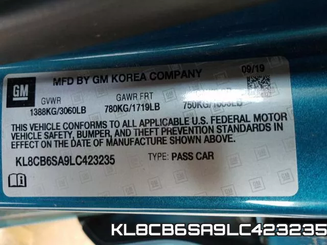 KL8CB6SA9LC423235 фото 2