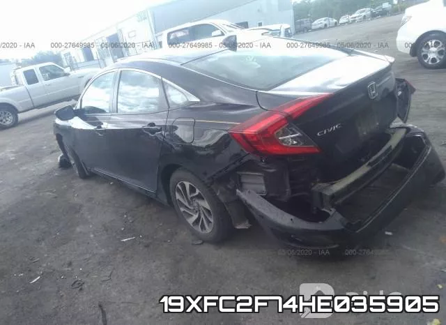 19XFC2F74HE035905 фото 4