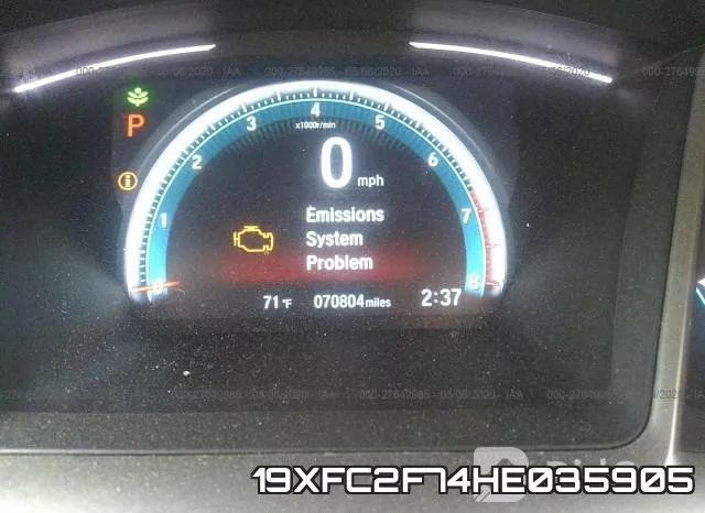 19XFC2F74HE035905 фото 8