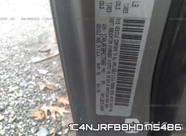 1C4NJRFB8HD175486 фото 10