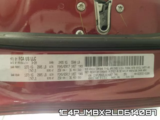 1C4PJMBX2LD614087 фото 2