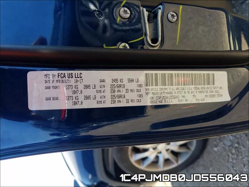 1C4PJMDB0JD556043 фото 2