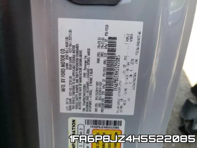 1FA6P8JZ4H5522085 фото 2