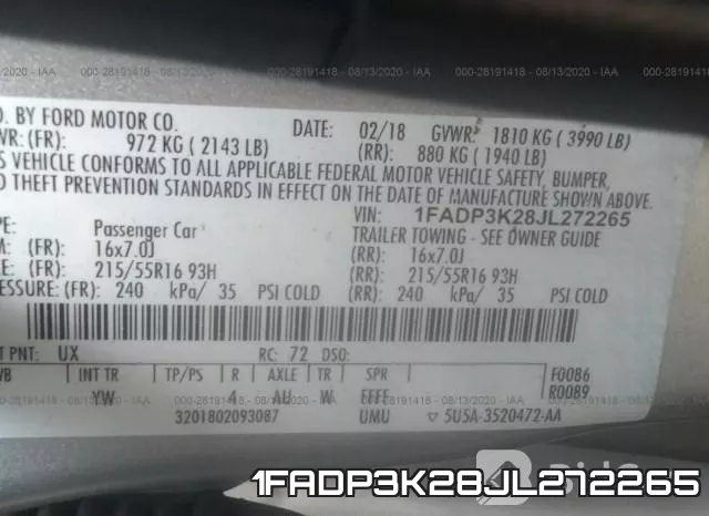 1FADP3K28JL272265 фото 10