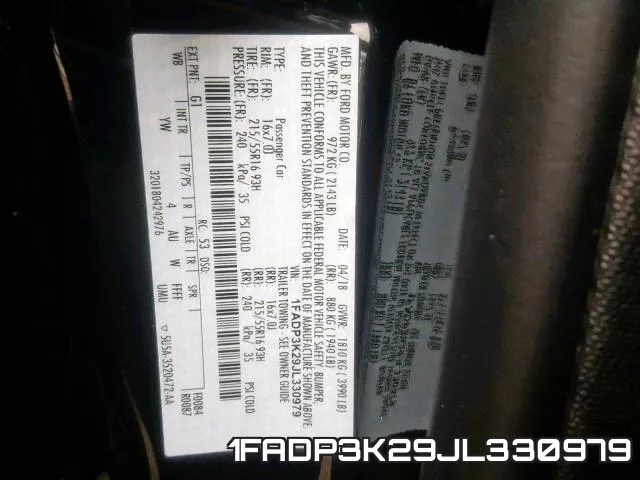 1FADP3K29JL330979 фото 2