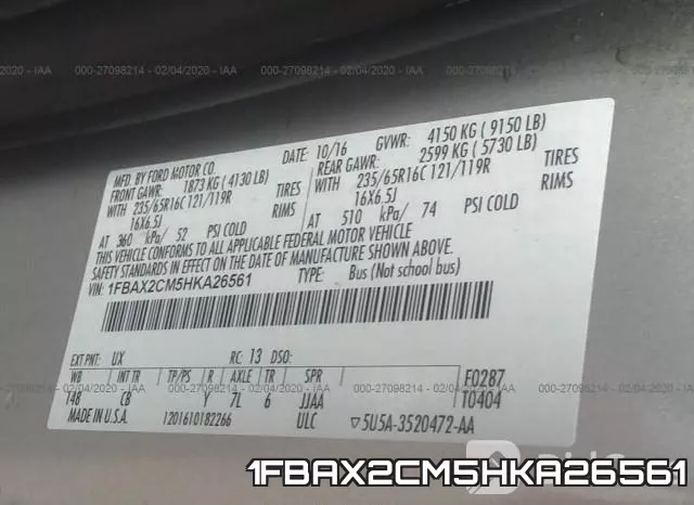 1FBAX2CM5HKA26561 фото 10