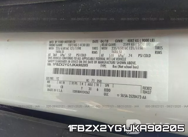 1FBZX2YG1JKA90205 фото 10