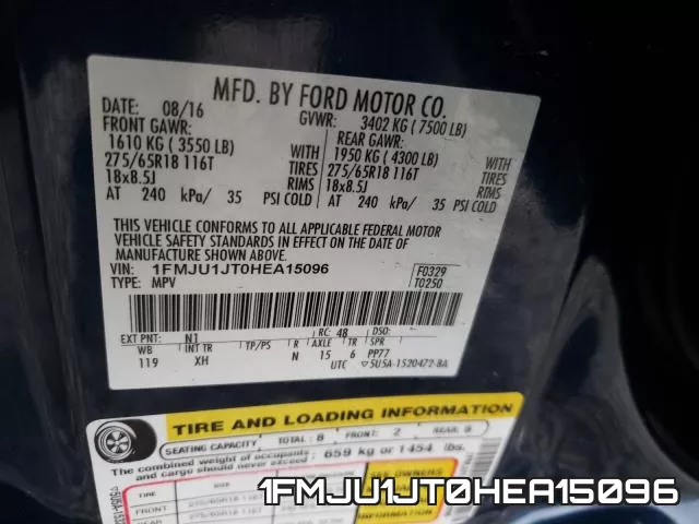 1FMJU1JT0HEA15096 фото 2