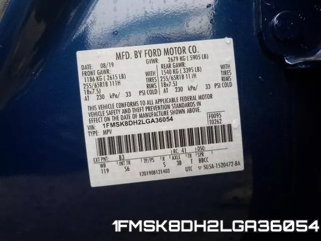 1FMSK8DH2LGA36054 фото 2