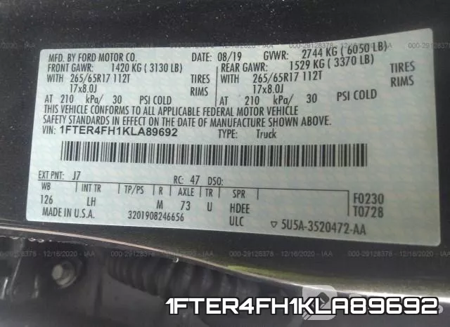 1FTER4FH1KLA89692 фото 10