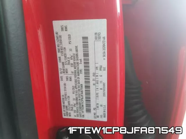 1FTEW1CP8JFA87549 фото 2