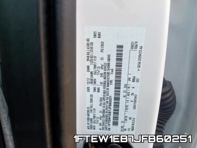 1FTEW1EB7JFB60251 фото 2