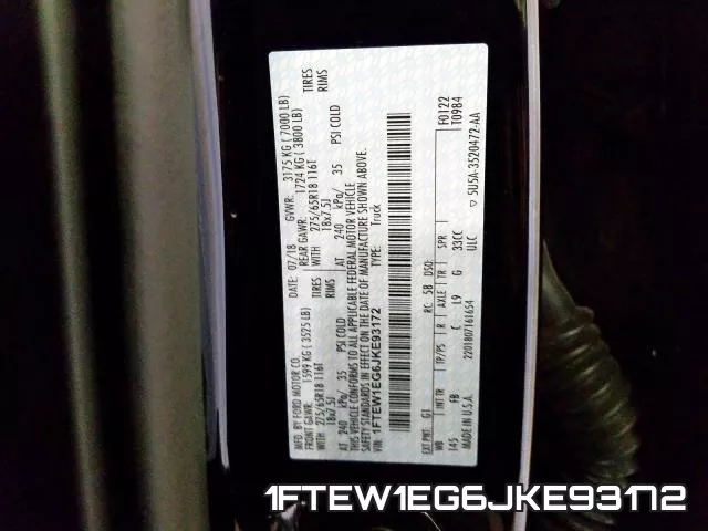 1FTEW1EG6JKE93172 фото 2