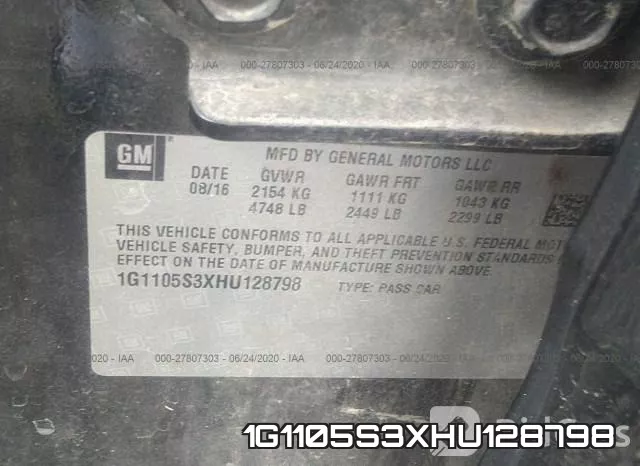 1G1105S3XHU128798 фото 10