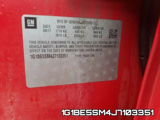 1G1BE5SM4J7103351 фото 2