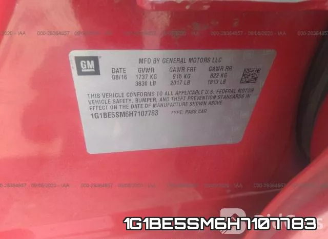 1G1BE5SM6H7107783 фото 10