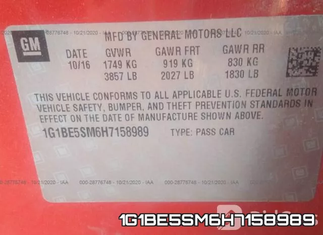 1G1BE5SM6H7158989 фото 10