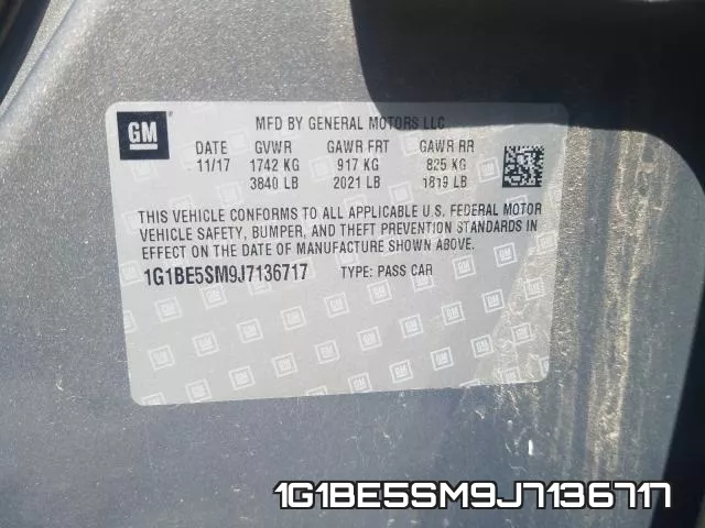1G1BE5SM9J7136717 фото 2