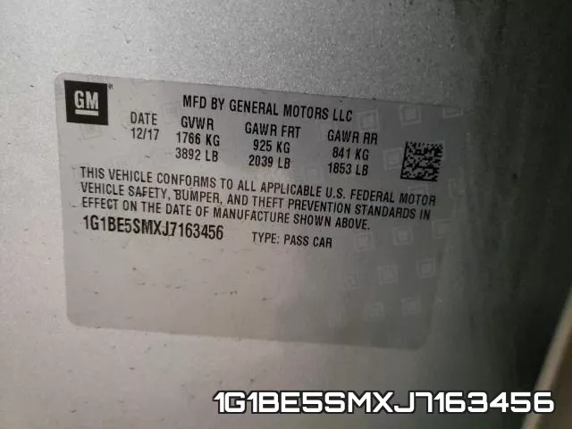 1G1BE5SMXJ7163456 фото 2
