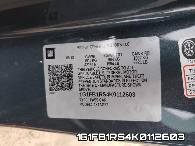 1G1FB1RS4K0112603 фото 2