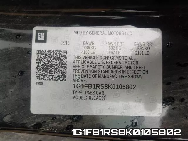 1G1FB1RS8K0105802 фото 2