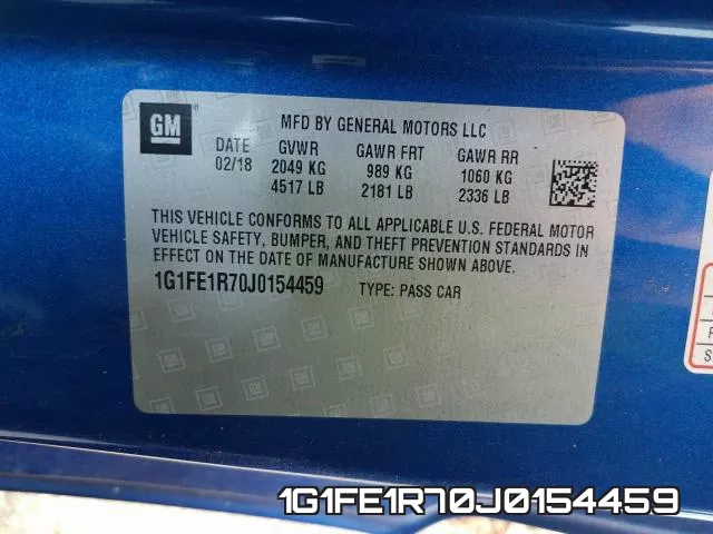 1G1FE1R70J0154459 фото 2