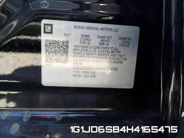 1G1JD6SB4H4165475 фото 2
