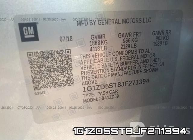 1G1ZD5ST8JF271394 фото 10