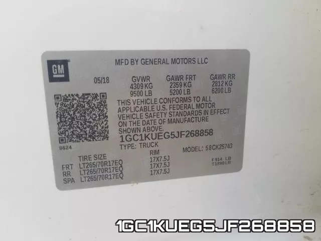 1GC1KUEG5JF268858 фото 2