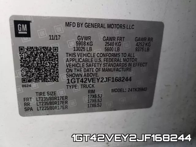 1GT42VEY2JF168244 фото 2