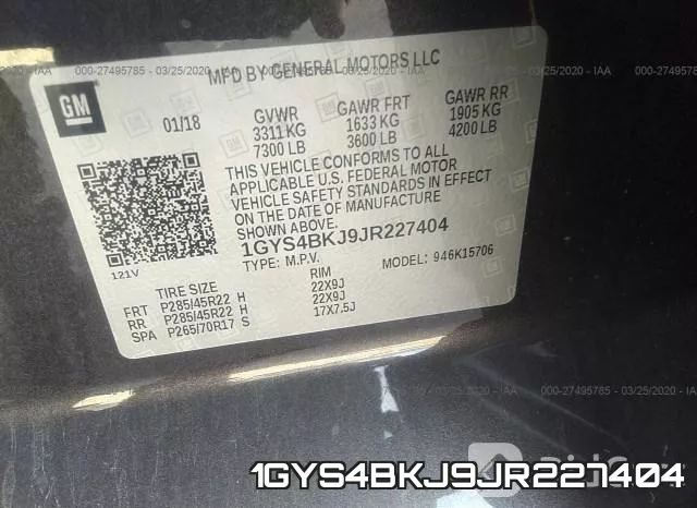1GYS4BKJ9JR227404 фото 10