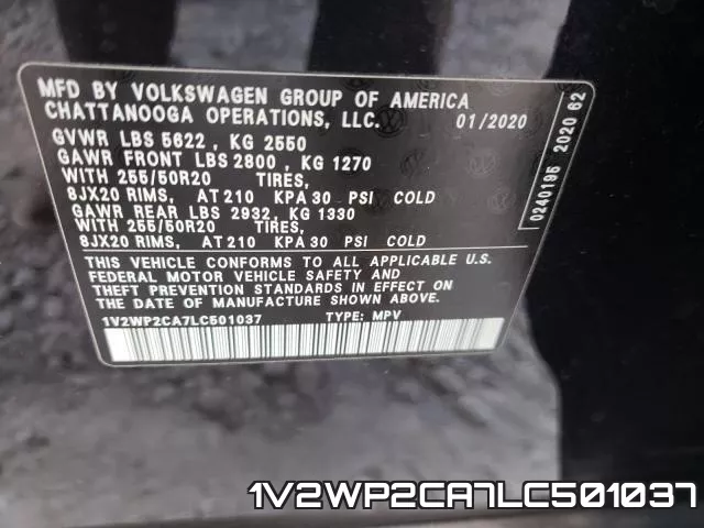 1V2WP2CA7LC501037 фото 2