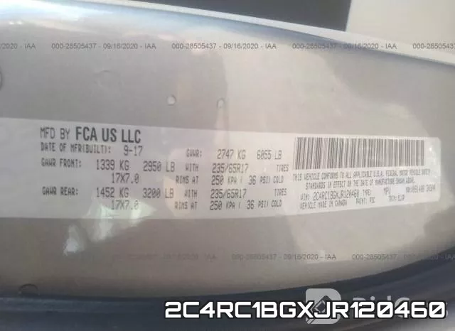 2C4RC1BGXJR120460 фото 10