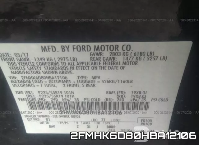 2FMHK6D80HBA12106 фото 10