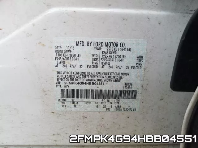2FMPK4G94HBB04551 фото 2