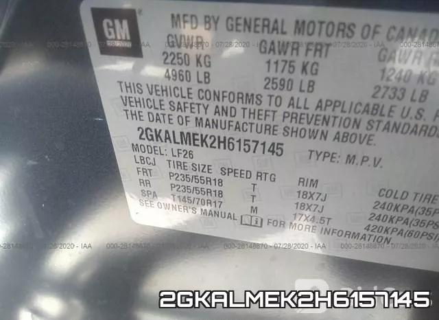 2GKALMEK2H6157145 фото 10