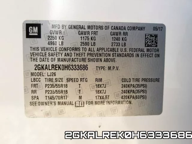 2GKALREK0H6333686 фото 2
