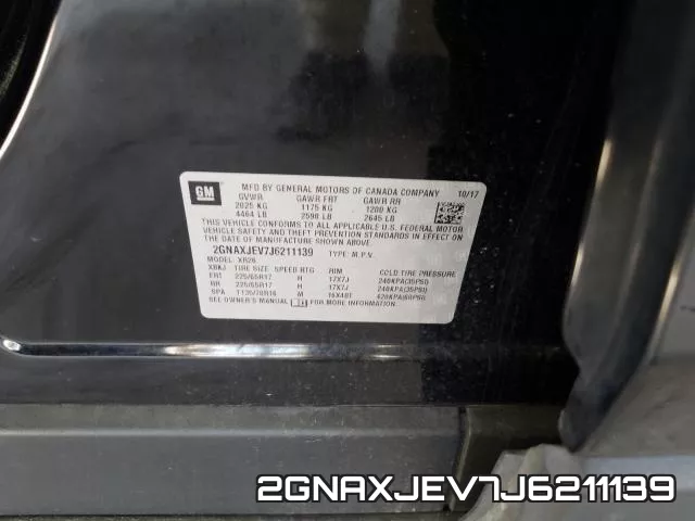 2GNAXJEV7J6211139 фото 2