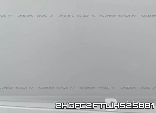 2HGFC2F77JH525881 фото 6