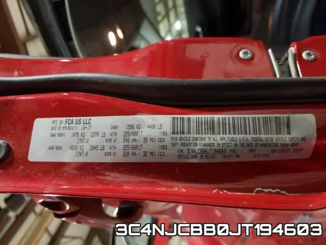 3C4NJCBB0JT194603 фото 2