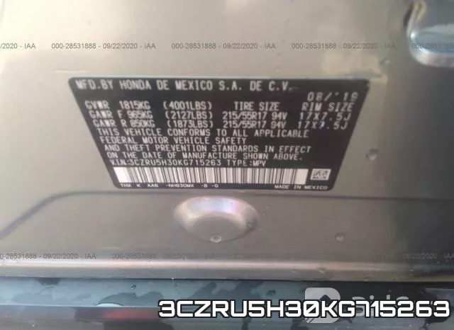 3CZRU5H30KG715263 фото 10