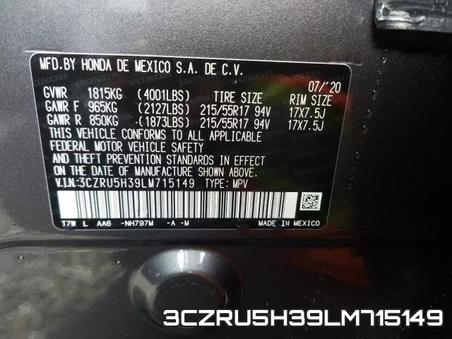 3CZRU5H39LM715149 фото 2