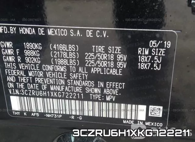 3CZRU6H1XKG722211 фото 10