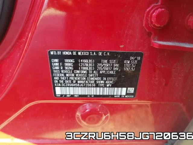 3CZRU6H58JG720636 фото 2