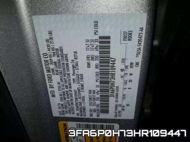 3FA6P0H73HR109447 фото 2