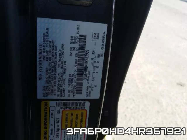 3FA6P0HD4HR367921 фото 2