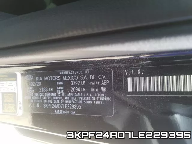 3KPF24AD7LE229395 фото 2