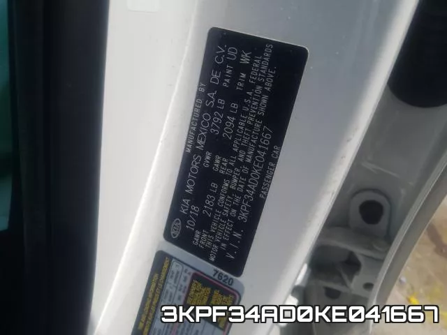 3KPF34AD0KE041667 фото 2
